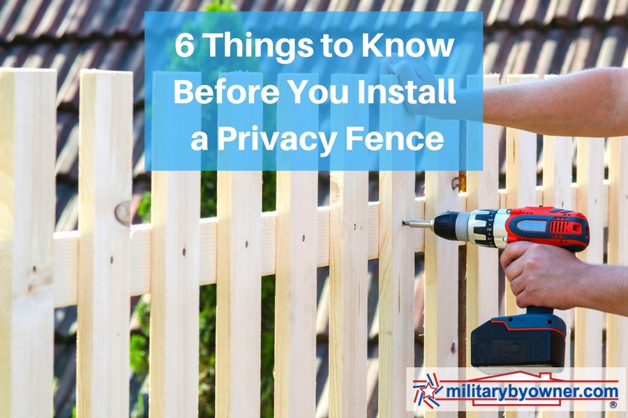 6 Things Homeowners Should Know Before Installing a Privacy Fence